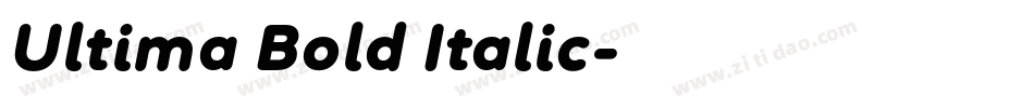 Ultima Bold Italic字体转换